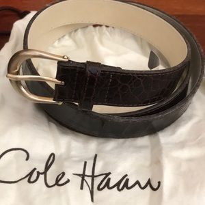 Women’s Cole Haan brown leather belt